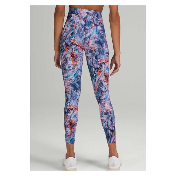 Lululemon Atmospheric Purple Multi base Pace High Rise Running Tight 25” Sz.6 - Picture 3 of 16